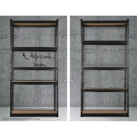 1.8M 5-Shelves Steel Warehouse Shelving Racking Garage Storage Rack Grey Kings Warehouse 