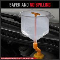 19-Piece No-Spill Radiator Coolant Refilling Funnel Kit Spill Proof Radiator Bleeder Kit with Universal Adaptor Kings Warehouse 