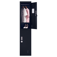 2-Door Vertical Locker for Office Gym Shed School Home Storage Kings Warehouse 