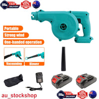 2-in-1 Cordless Electric Leaf Blower Dust Suction Vacuum Cleaner With 2 Battery Kings Warehouse 