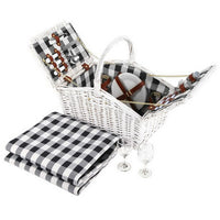 2 Person Picnic Basket Vintage Baskets Outdoor Insulated Blanket Camping Supplies Kings Warehouse 