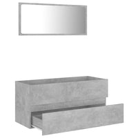 2 Piece Bathroom Furniture Set Concrete Grey Kings Warehouse 