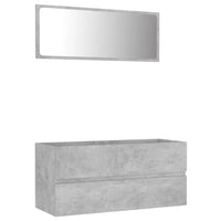 2 Piece Bathroom Furniture Set Concrete Grey Kings Warehouse 