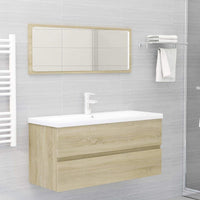 2 Piece Bathroom Furniture Set Sonoma Oak
