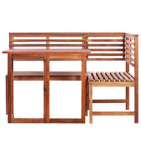 2 Piece Bistro Set Solid Acacia Wood Kings Warehouse 