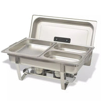 2 Piece Chafing Dish Set Stainless Steel Kings Warehouse 