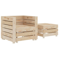 2 Piece Garden Pallet Lounge Set Wood Kings Warehouse 