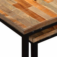 2 Piece Nesting Coffee Table Set Solid Reclaimed Teak Kings Warehouse 