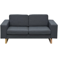 2-Seater and 3-Seater Sofa Set Dark Grey Kings Warehouse 