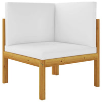 2-seater Garden Bench with Cushions Solid Acacia Wood Kings Warehouse 