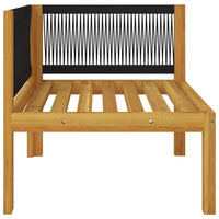 2-seater Garden Bench with Cushions Solid Acacia Wood Kings Warehouse 