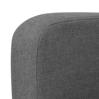 2-Seater Sofa 135x65x76 cm Dark Grey Kings Warehouse 