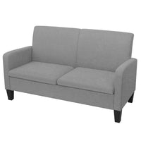 2-Seater Sofa 135x65x76 cm Light Grey Kings Warehouse 