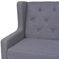 2-Seater Sofa Fabric Grey Kings Warehouse 