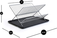 2 Tier Folding Dish Rack Kings Warehouse 