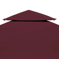 2-Tier Gazebo Top Cover 310 g/m² 3x3 m Bordeaux Kings Warehouse 