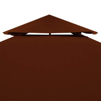 2-Tier Gazebo Top Cover 310 g/m² 3x3 m Terracotta Kings Warehouse 