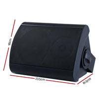2-Way In Wall Speakers Home Speaker Outdoor Indoor Audio TV Stereo 150W Speakers Kings Warehouse 