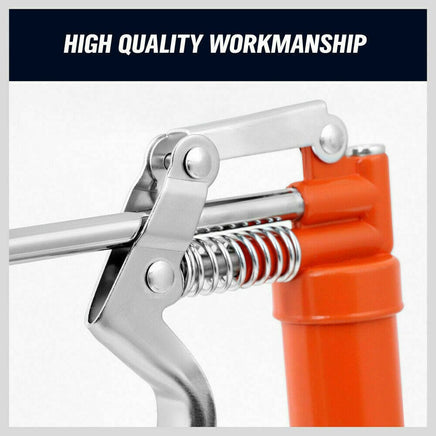 2-WAY Mini Grease Gun Manual Pistol Grip With 3OZ Cartridge Flexi Hose & Coupler Kings Warehouse 