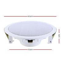 2 x 6" In Ceiling Speakers Home 80W Speaker Theatre Stereo Outdoor Multi Room Speakers Kings Warehouse 