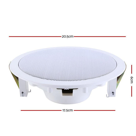 2 x 6" In Ceiling Speakers Home 80W Speaker Theatre Stereo Outdoor Multi Room Speakers Kings Warehouse 