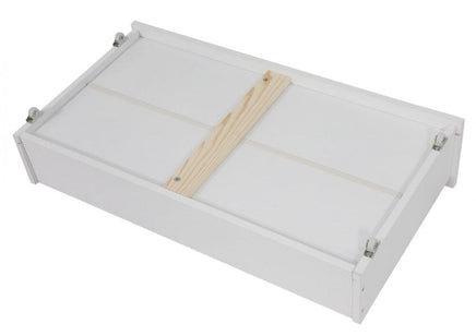 2 x Wooden Bed Frame Storage Trundle Drawers-White Kings Warehouse 