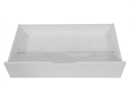 2 x Wooden Bed Frame Storage Trundle Drawers-White Kings Warehouse 