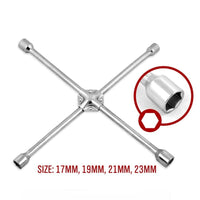 20 Wheel Brace Spanner 4-way Cross Wrench Car Tyre Nut 17 19 21 23mm Socket Kings Warehouse 