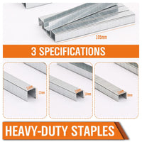 2000Pc Door Shaped Staples Heavy Duty Nails Staple Gun Stapler Refills 8/10/12mm Kings Warehouse 