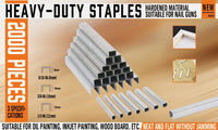 2000Pc Door Shaped Staples Heavy Duty Nails Staple Gun Stapler Refills 8/10/12mm Kings Warehouse 