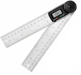 200mm Digital Angle Finder Ruler Protractor Measure Meter Stainless Steel 0-360° Kings Warehouse