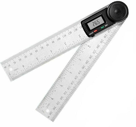 200mm Digital Angle Finder Ruler Protractor Measure Meter Stainless Steel 0-360° Kings Warehouse 