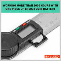 200mm Digital Angle Finder Ruler Protractor Measure Meter Stainless Steel 0-360° Kings Warehouse 