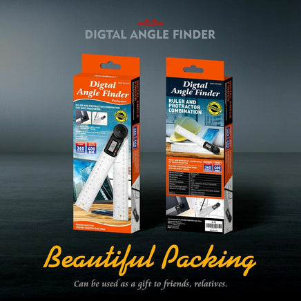 200mm Digital Angle Finder Ruler Protractor Measure Meter Stainless Steel 0-360° Kings Warehouse 