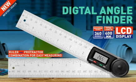 200mm Digital Angle Finder Ruler Protractor Measure Meter Stainless Steel 0-360° Kings Warehouse 