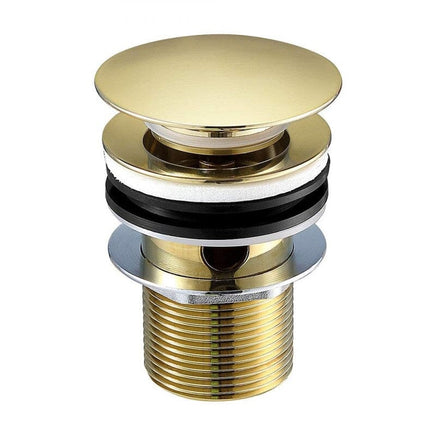 2020 new Burnished Brass gold Brushed Pop Up Waste Plug 40 mm NO Overflow Kings Warehouse 