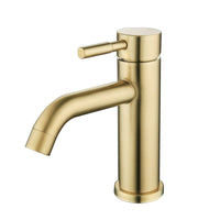 2020 New slim round style basin mount tap low faucet matte black tap mixer spout Kings Warehouse 