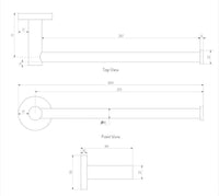 2024 Round New Toliet Roll Holder brushed copper hand towel holder Kings Warehouse 