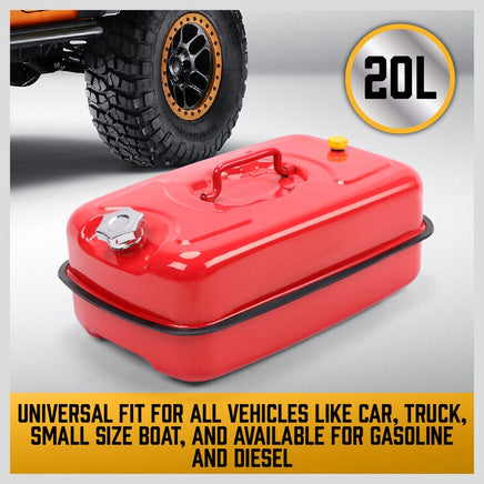 20L Fuel Can Jerry Can Petrol Diesel Spare Container Portable Fuel Tank Kings Warehouse 