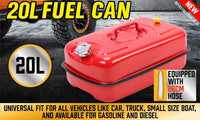 20L Fuel Can Jerry Can Petrol Diesel Spare Container Portable Fuel Tank Kings Warehouse 