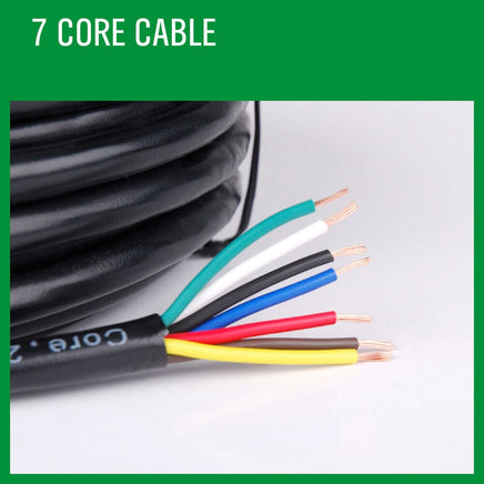 20M X 7 Core Wire Cable Trailer Cable Automotive Boat Caravan Truck Coil V90 PVC Kings Warehouse 