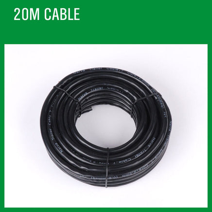 20M X 7 Core Wire Cable Trailer Cable Automotive Boat Caravan Truck Coil V90 PVC Kings Warehouse 