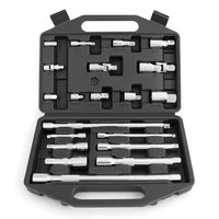 20Pc Socket Extension & Adaptor Set Flexible Joint Reducer Combination Drive Kit Kings Warehouse 