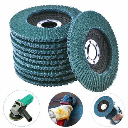 20PCS 5" 125MM Angle Grinder Flap Sanding Disc 100 Grit Grinding Wheel October Specials Kings Warehouse 