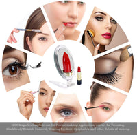 20X Magnifying Hand Mirror Two Sided Use for Makeup Application, Tweezing, and Blackhead/Blemish Removal (15 cm) Kings Warehouse 
