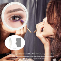 20X Magnifying Hand Mirror with Suction Cups Use for Makeup Application, Tweezing, and Blackhead/Blemish Removal (15 cm White) Kings Warehouse 