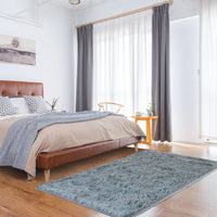 230x160cm Floor Rugs Large Shaggy Rug Area Carpet Bedroom Living Room Mat - Grey living room Kings Warehouse 
