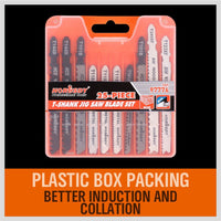 25Pc T-shank Jig Saw Blades Set For Wood Plastic Metal Sheet Cutting BIM HSS HCS Kings Warehouse 