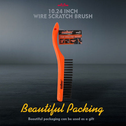 260mm Stanless Brush Anti-Slip Handle Scratch Paint Cleaning Rust Remove New Kings Warehouse 