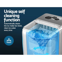 2.6L Ice Maker Machine Commercial Portable Ice Makers Cube Tray Countertop Bar Kings Warehouse 